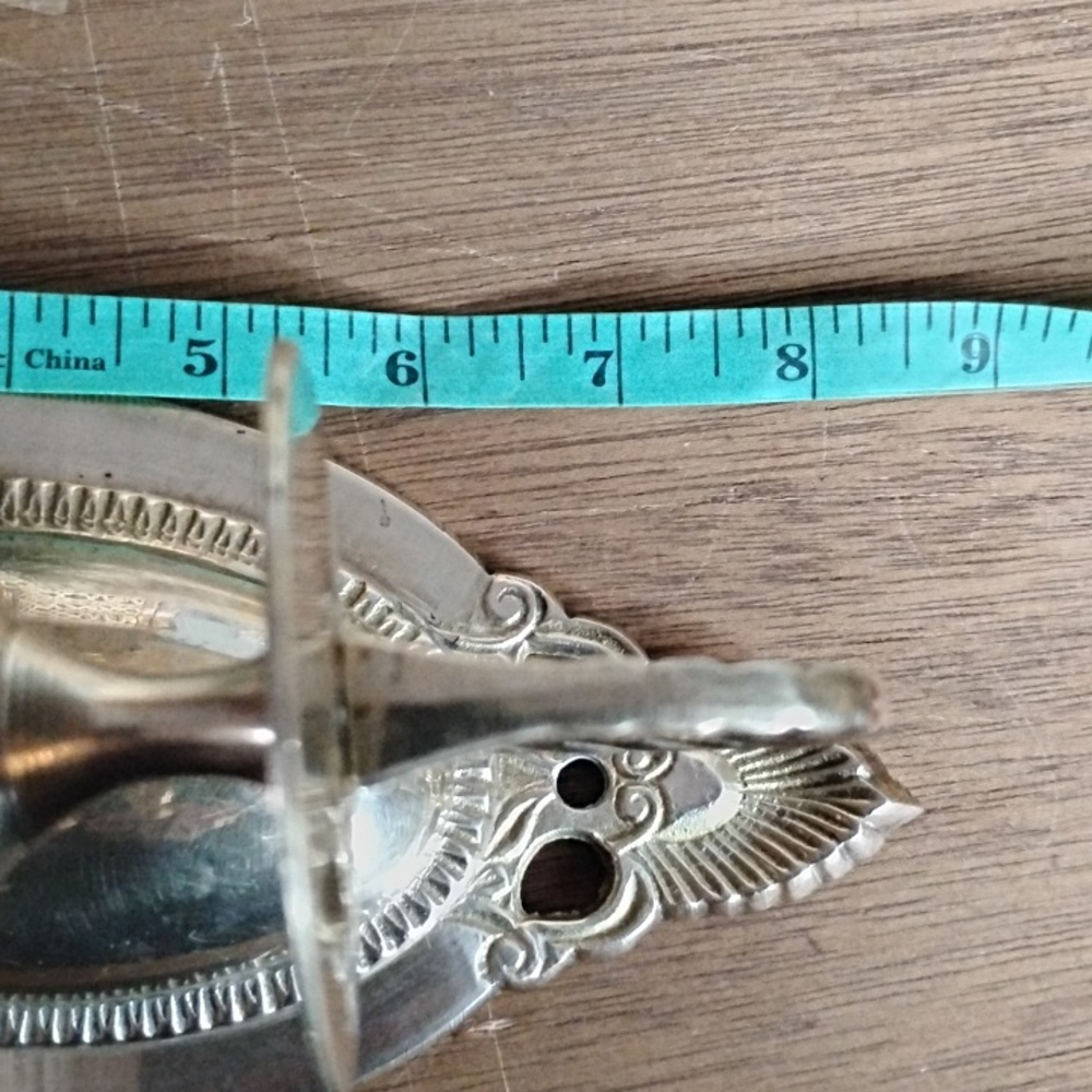 . Vintage Brass Wall Sconce - Single Candle Holder Wall Sconce - Picture 5 of 8